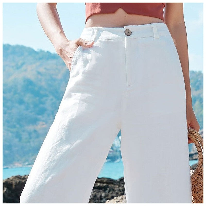 Flowy High-Waisted Wide-Leg Palazzo Pants