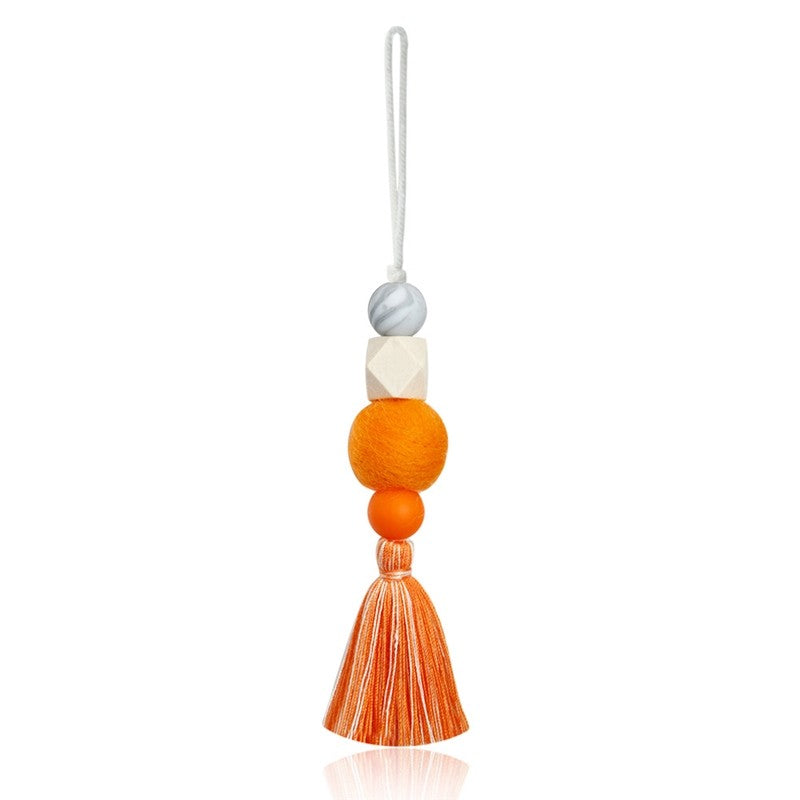 Unique Handcrafted Cotton Tassel Car Charm