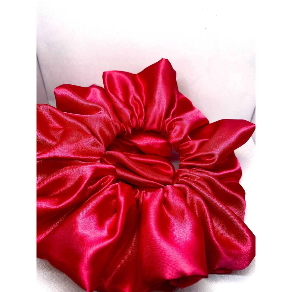 Hot Pink Silk Scrunchie