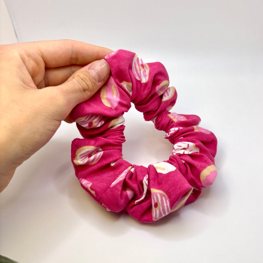 Mini Pink Donut Scrunchie