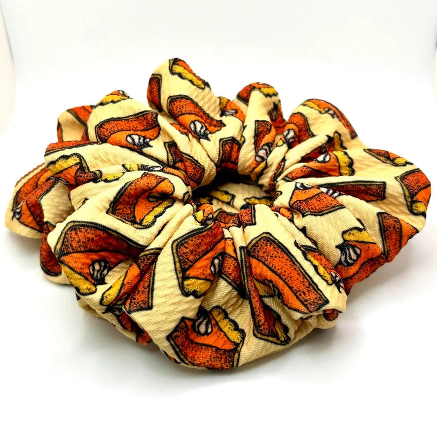 Pumpkin Pie Thanksgiving Bullet Scrunchie