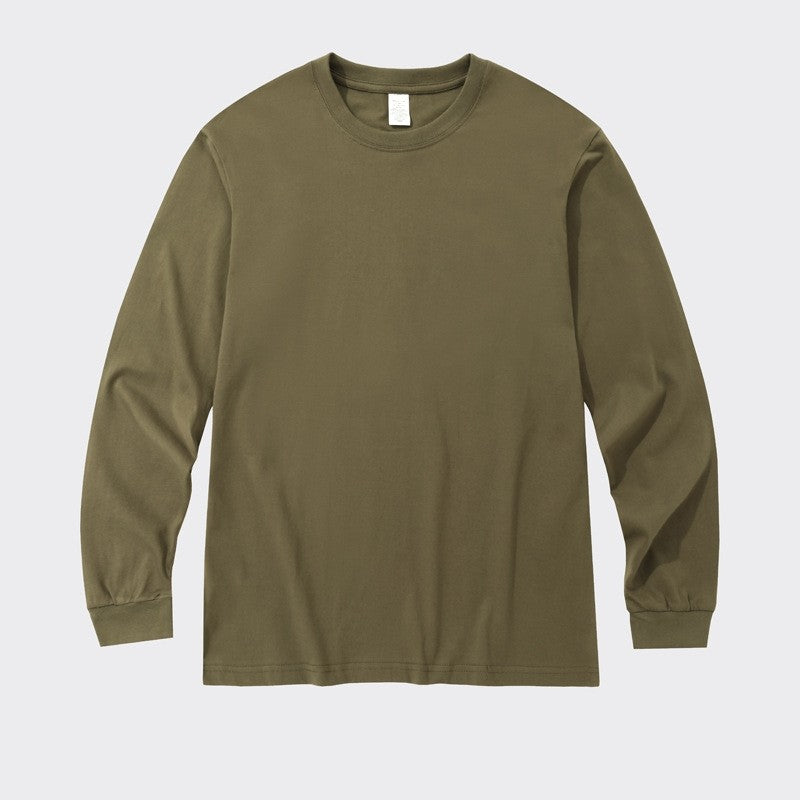 Casual Men's Solid Color Long Sleeve Tee