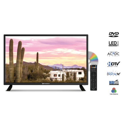 Emerson 24" AC/DC 12V HD LED Television with DVD Player - Refurbished