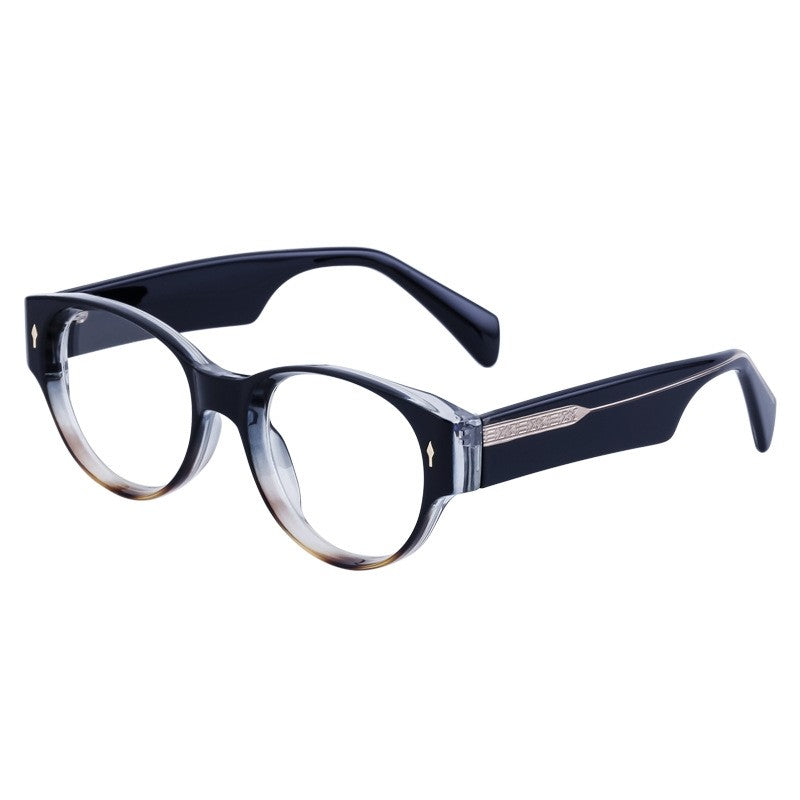 Fashion Cat Eye Acetate Insertion Clear Lens Glasses