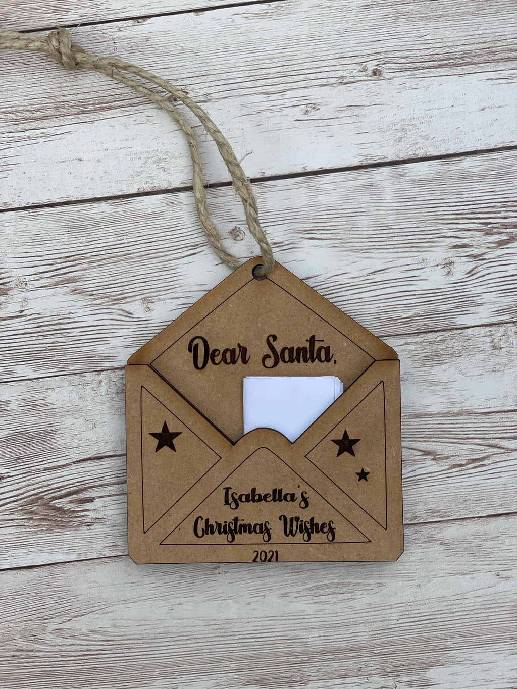 Christmas Wishes Envelope Ornament