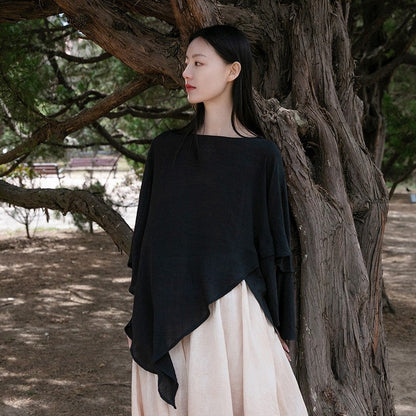 Lightweight Asymmetric Hem Solid Color Cardigan