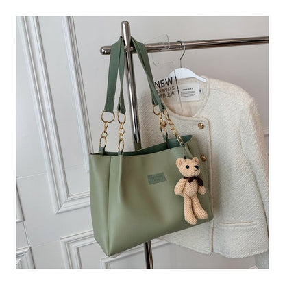 Versatile Shoulder Tote Bag with Large Capacity