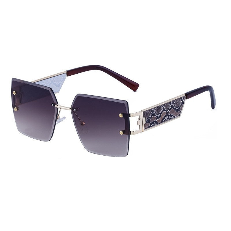 Oversized Square Frame Wide Leg Sunglasses