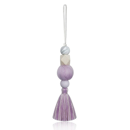 Unique Handcrafted Cotton Tassel Car Charm