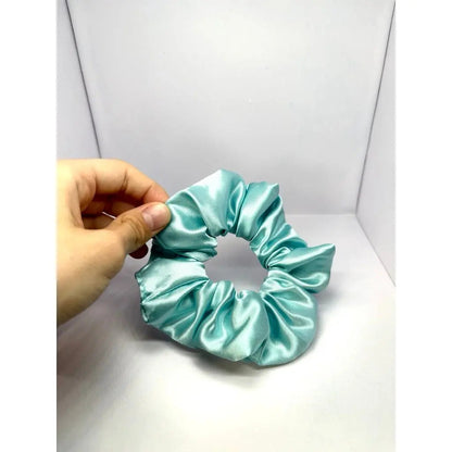 Mini Seafoam Green Silk Scrunchie
