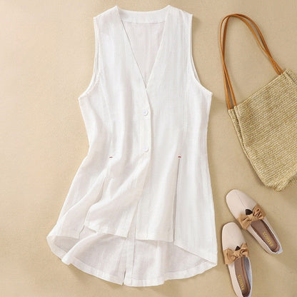 Casual Chic Sleeveless Vest