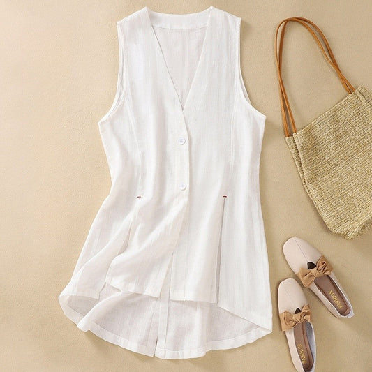 Casual Chic Sleeveless Vest