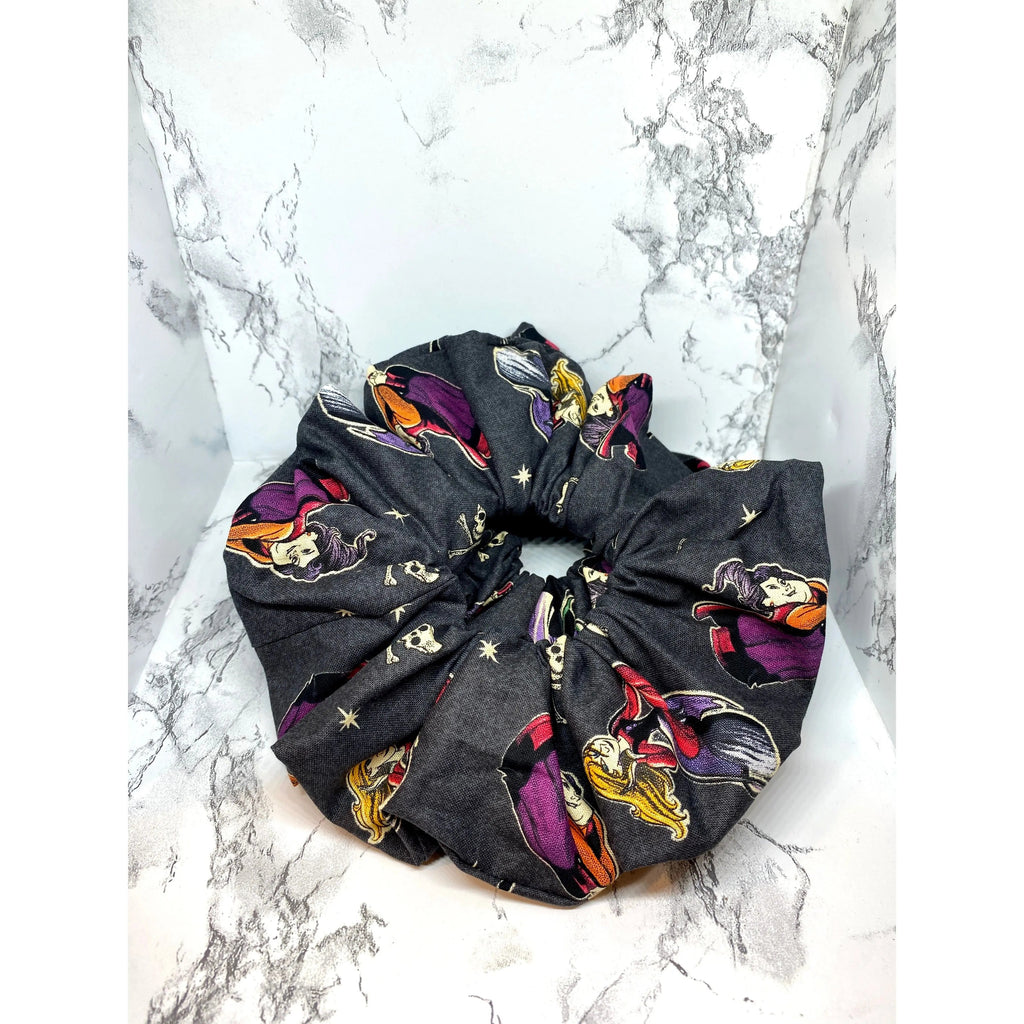 Black Hocus Pocus Halloween Scrunchie