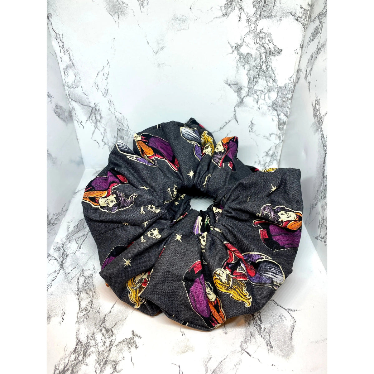 Black Hocus Pocus Halloween Scrunchie