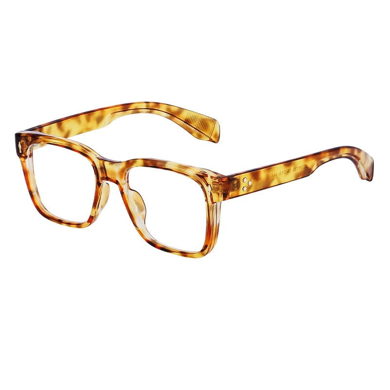 Men's Fashion Square Frame Plain Sunglasses