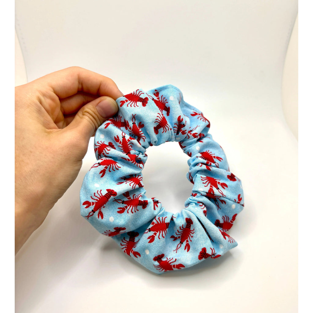 Mini Blue Lobster Scrunchie