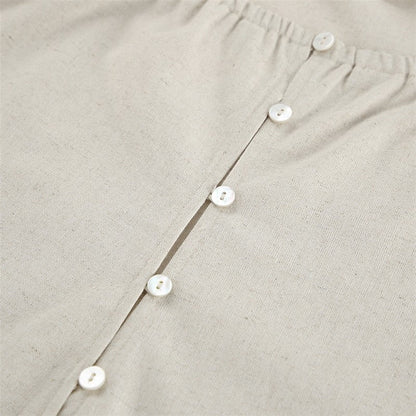 Relaxed-Fit Solid Color Halter Neck Nightdress