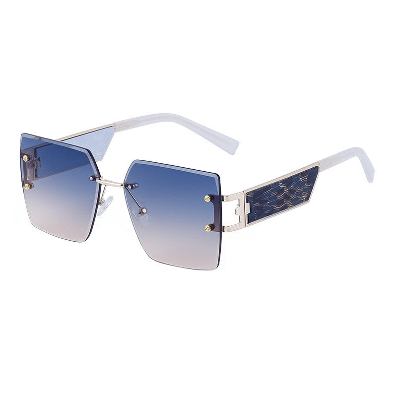 Oversized Square Frame Wide Leg Sunglasses