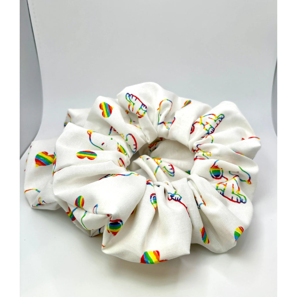 Rainbow Snoopy Scrunchie