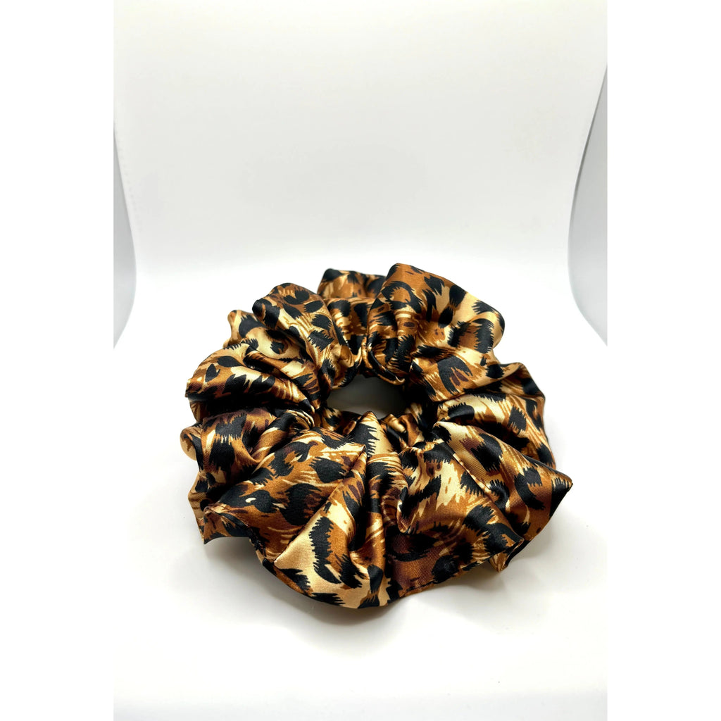 Cheetah Silk Scrunchie