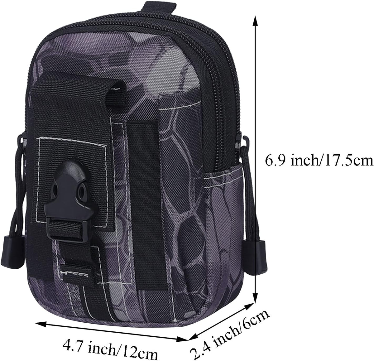 JupiterGear Tactical MOLLE Military Pouch Waist Bag for Hiking, Running and Outdoor Activities