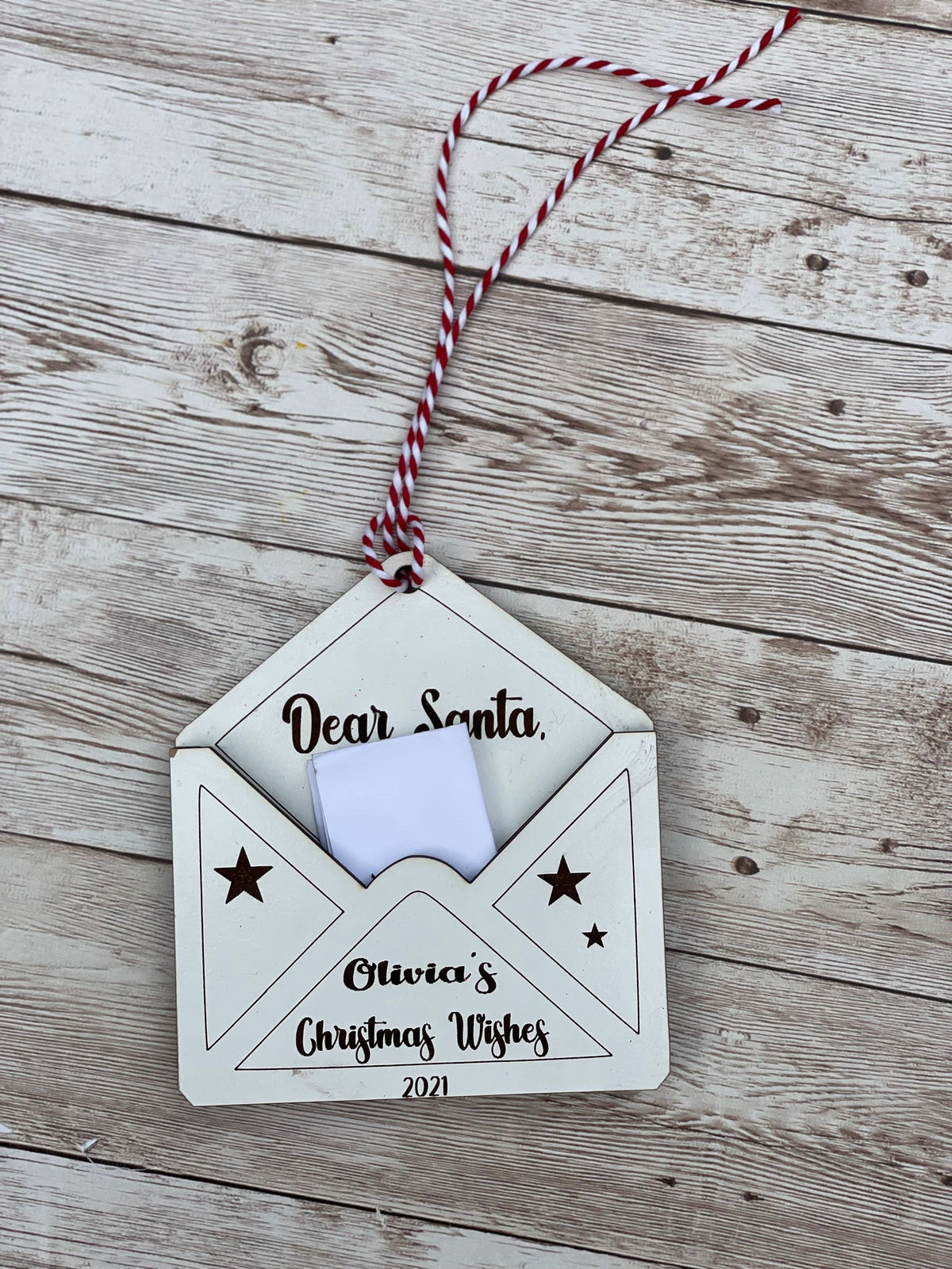 Christmas Wishes Envelope Ornament