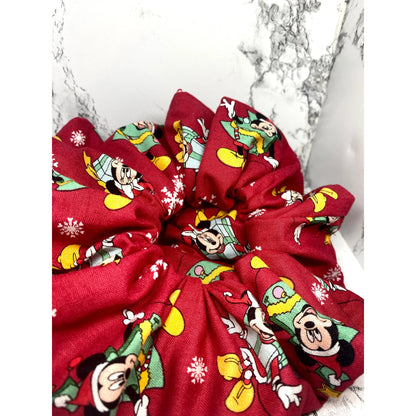 Red Christmas Mouse Scrunchie