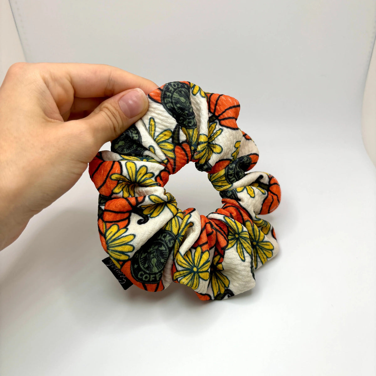 Mini Pumpkin Starbucks Bullet Scrunchie