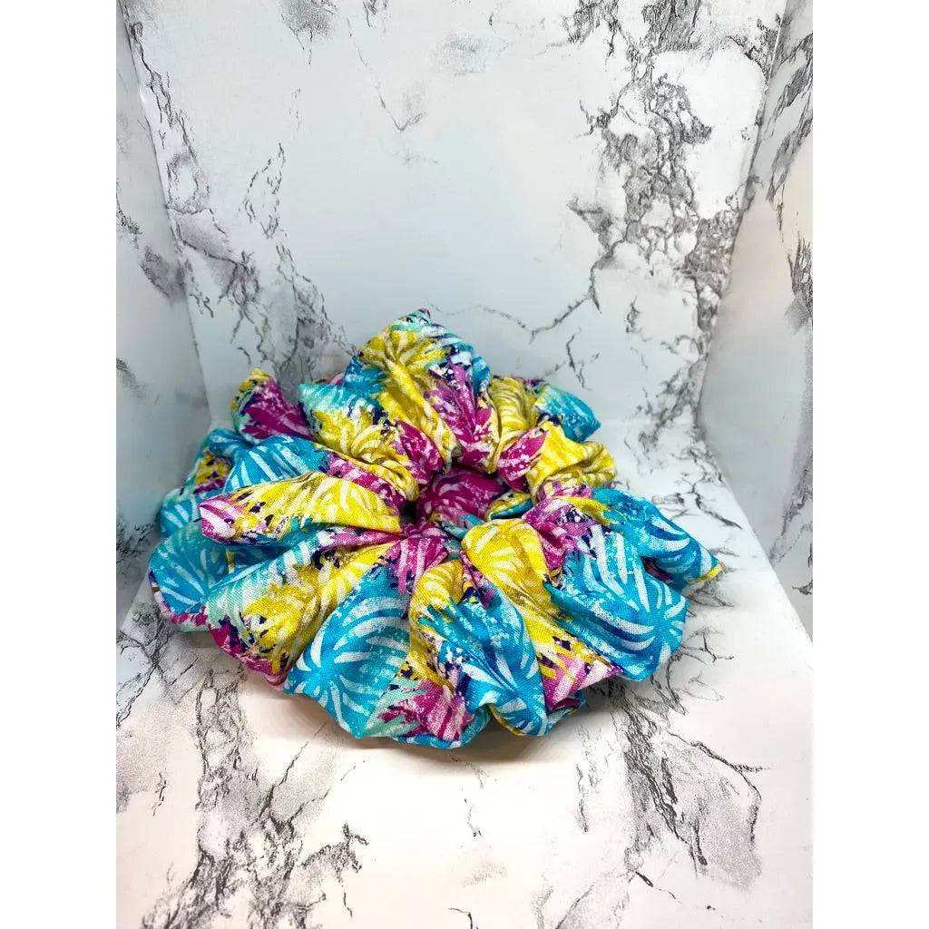 Cheer Pom Poms Scrunchie