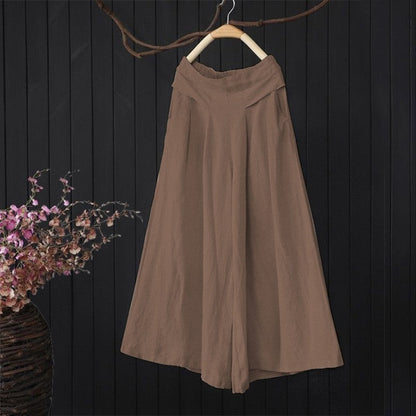 High-Waisted Flowy Culottes
