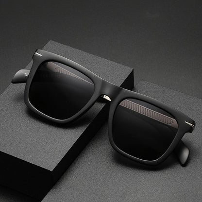 Men's Retro Square Polarized Sunglasses