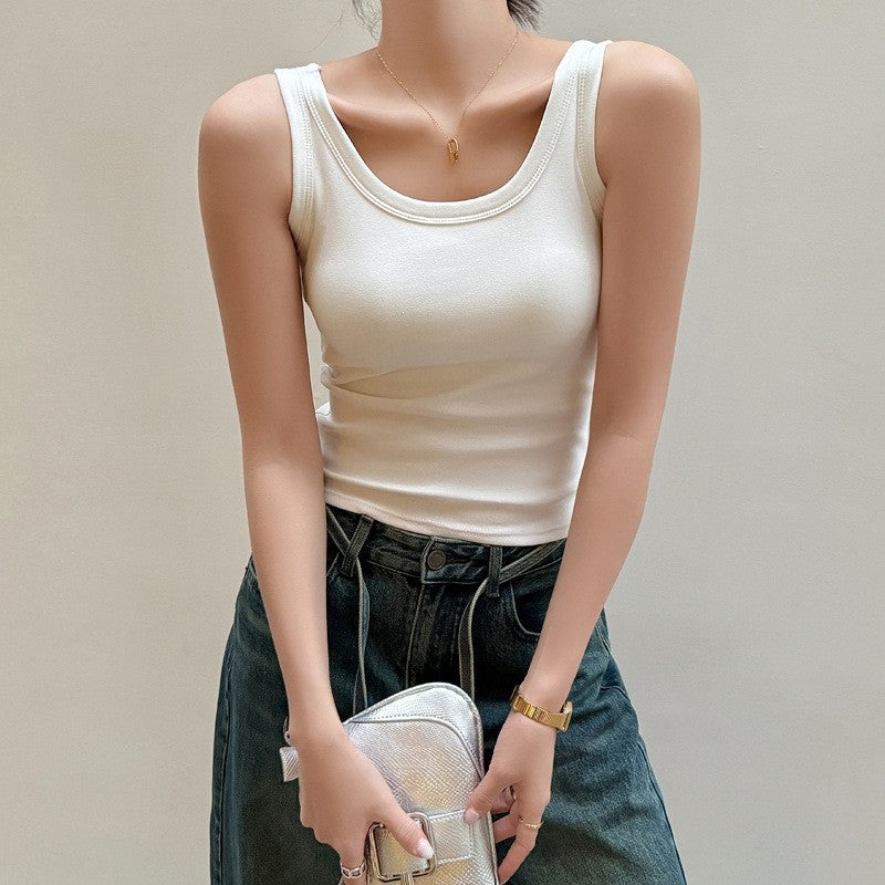 Oversized Pure Cotton Sling Vest