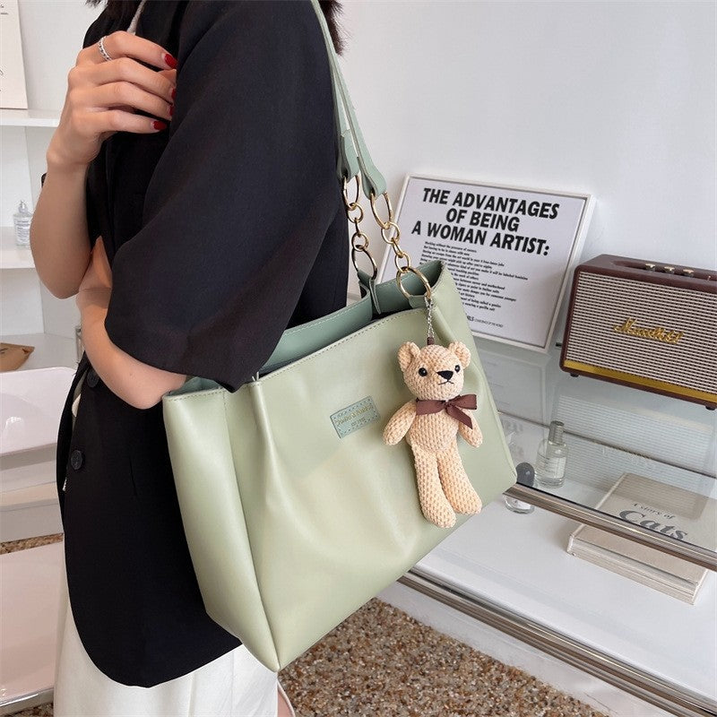 Versatile Shoulder Tote Bag with Large Capacity