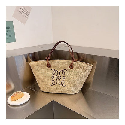 Handcrafted Oversized Woven Tote with Ample Storage