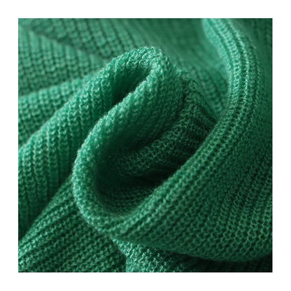 Solid Color V-Neck Ribbed Knit Cardigan