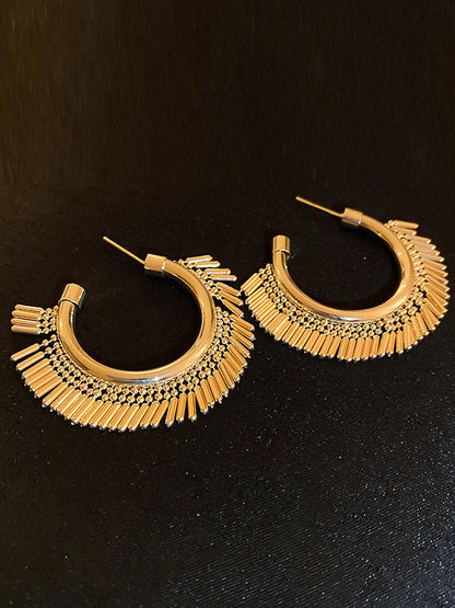 Geometric Tasseled Earrings Accessories