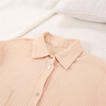 Double Layer Gauze Pajama Set