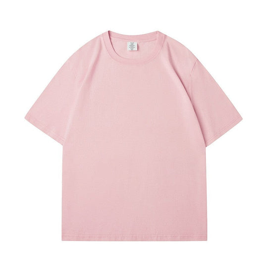 Solid Color Unisex Round Neck T-Shirt