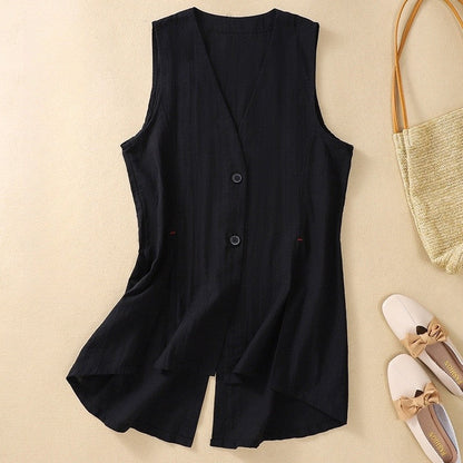Casual Chic Sleeveless Vest