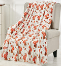 Decor&More Happy Halloween Microplush Throw Blanket (50" x 60")