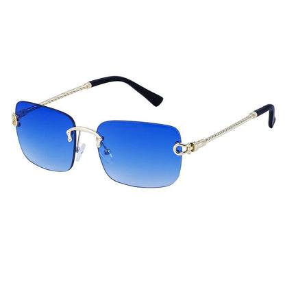 Fashionable Rimless Cut-Edge Sunglasses For Men