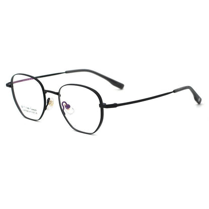 Fashion Lightweight Semi-Titanium Square Optical Glasses