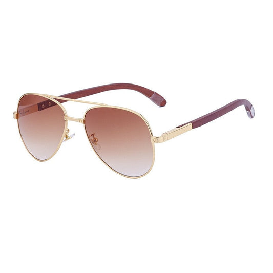Men's Retro Wooden Leg Toad Sunglasses