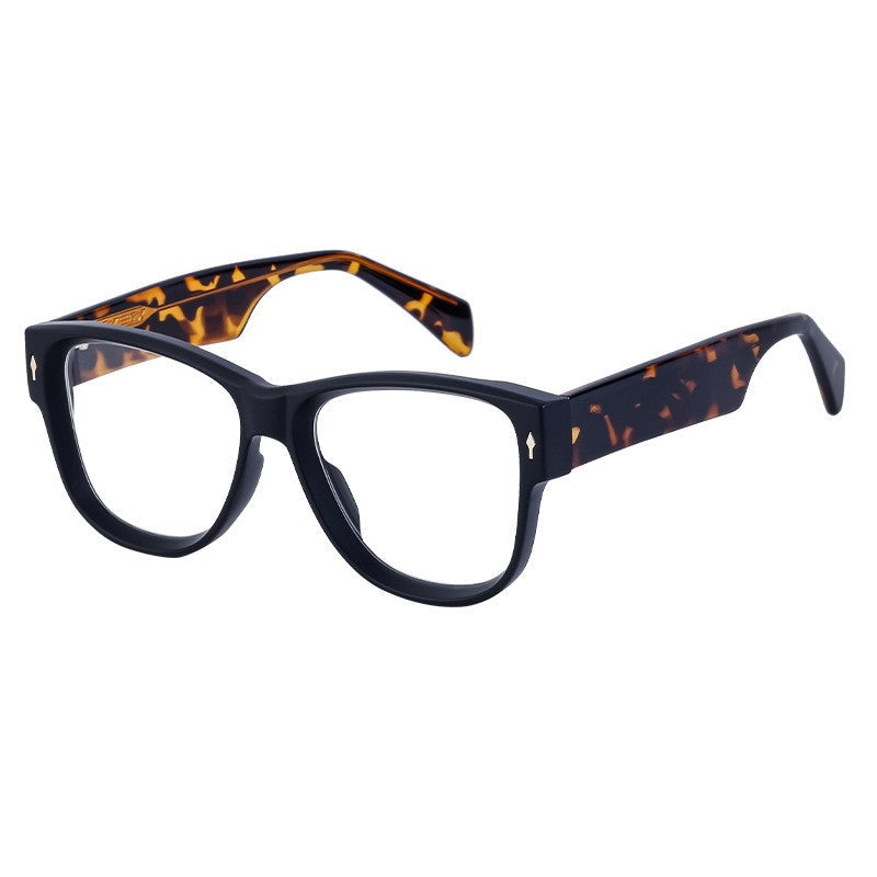 Fashion Acetate Cat Eye Clear Lens Glasses