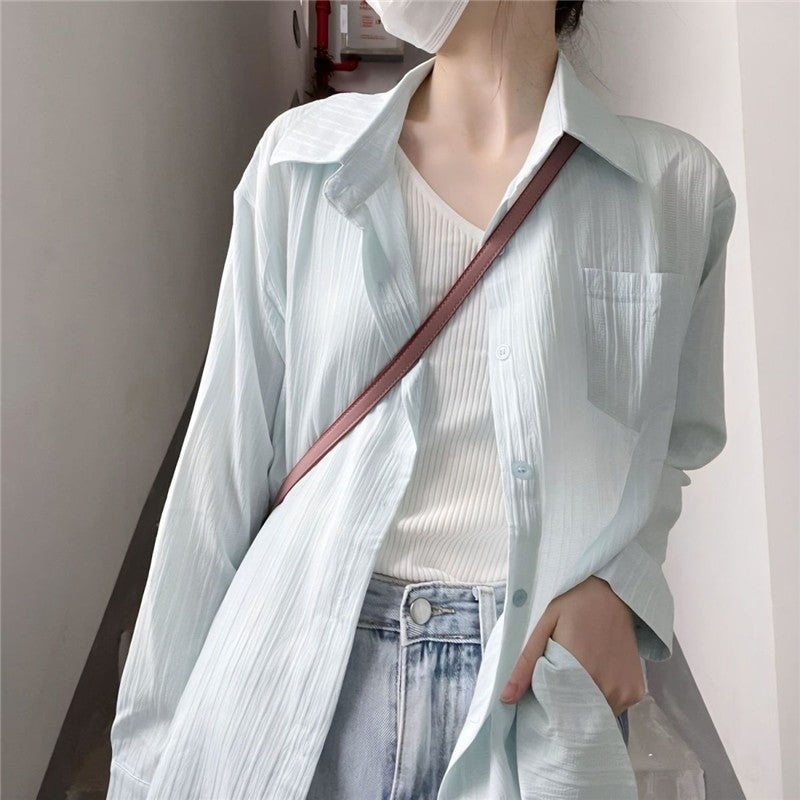 Stylish and Versatile Solid Color Sun Protection Cardigan