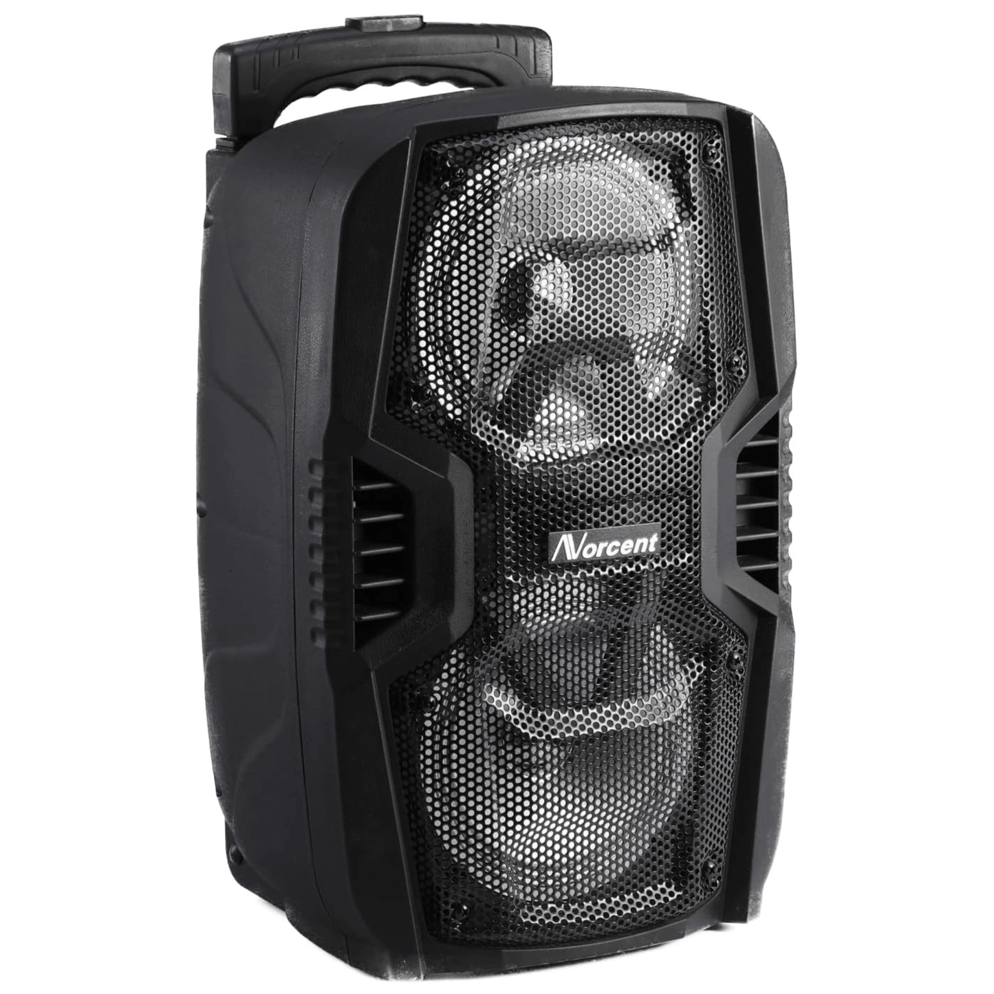 Norcent Dual 6" Tailgate Bluetooth Speaker with Multi-Colored LED Light System