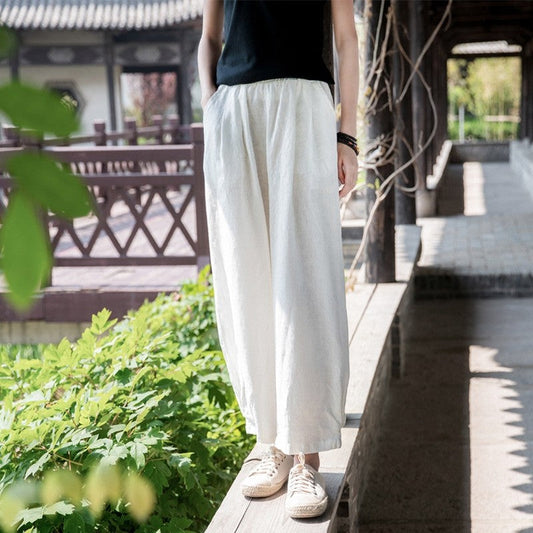Flowy Nine-Point Lantern Trousers