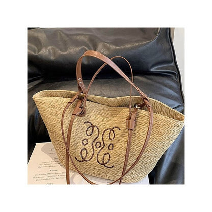 Handcrafted Oversized Woven Tote with Ample Storage