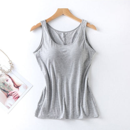 Seamless Padded Wireless Camisole in Solid Color