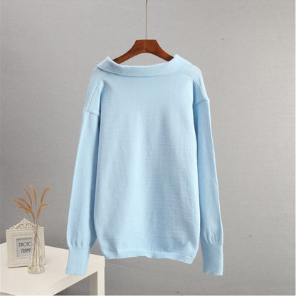 Solid Knit Sweater and Wide Leg Pants Set